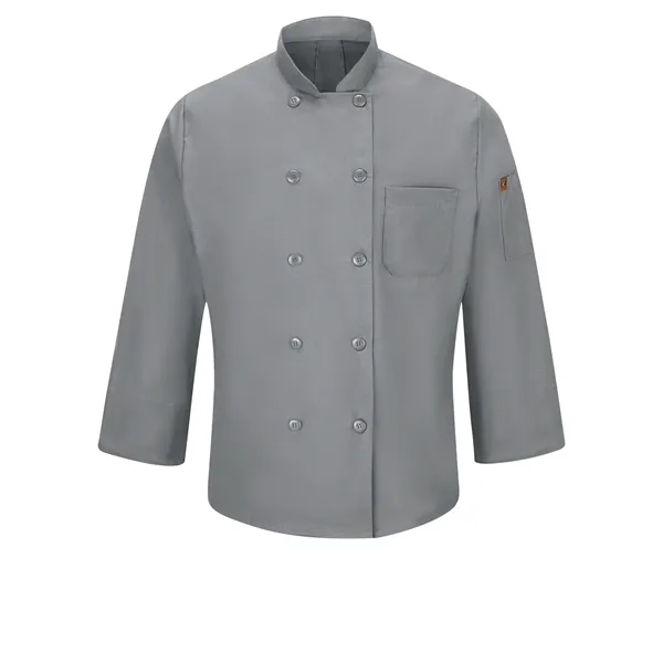 Red Kap Culinary - Men's Ten-Button 25" Chef Coat with Oi... - Red Kap Culinary - Men's Ten-Button 25" Chef Coat with Oi... - Image 3 of 4