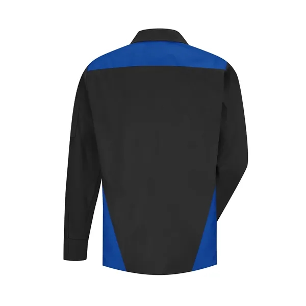 Red Kap Shirts - Men's Long Sleeve Tri-Color Shop Shirt - Red Kap Shirts - Men's Long Sleeve Tri-Color Shop Shirt - Image 4 of 5