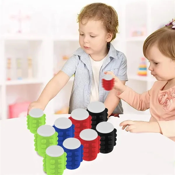 Push Pop Spinner Fidget Toy - Push Pop Spinner Fidget Toy - Image 1 of 6