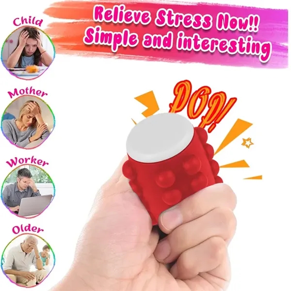 Push Pop Spinner Fidget Toy - Push Pop Spinner Fidget Toy - Image 2 of 6