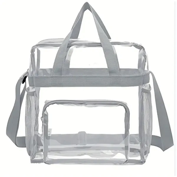 Clear Tote Bag with Handle and Adjustable Strap - Clear Tote Bag with Handle and Adjustable Strap - Image 2 of 4