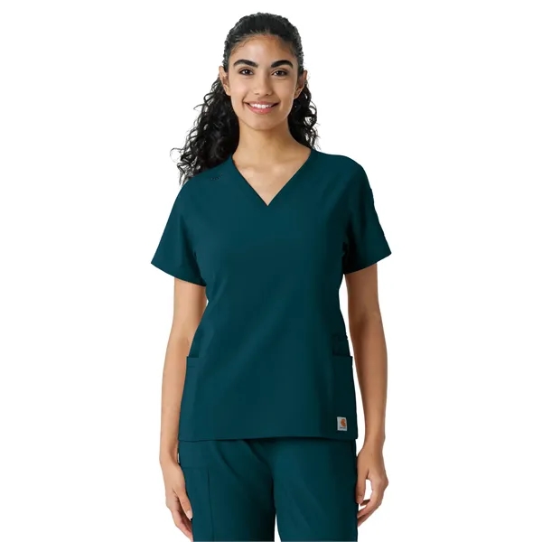 Carhartt Scrubs - Force Essentials - Women's Knit Panel Top - Carhartt Scrubs - Force Essentials - Women's Knit Panel Top - Image 5 of 26