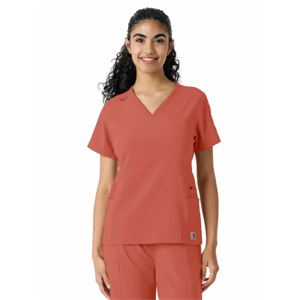 Carhartt Scrubs - Force Essentials - Women's Knit Panel Top - Carhartt Scrubs - Force Essentials - Women's Knit Panel Top - Image 9 of 26