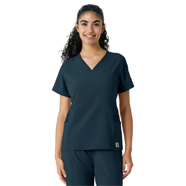 Carhartt Scrubs - Force Essentials - Women's Knit Panel Top - Carhartt Scrubs - Force Essentials - Women's Knit Panel Top - Image 12 of 26