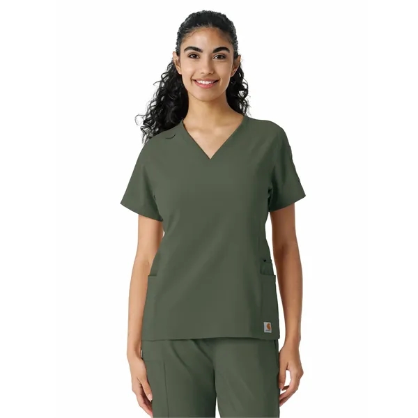 Carhartt Scrubs - Force Essentials - Women's Knit Panel Top - Carhartt Scrubs - Force Essentials - Women's Knit Panel Top - Image 14 of 26