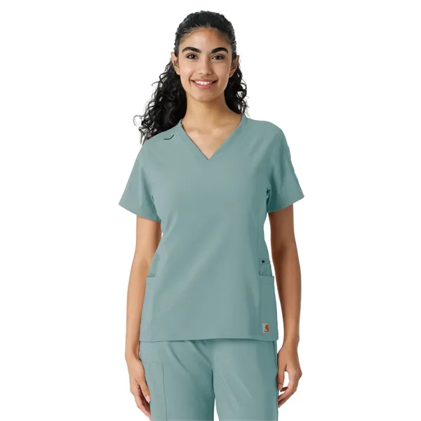 Carhartt Scrubs - Force Essentials - Women's Knit Panel Top - Carhartt Scrubs - Force Essentials - Women's Knit Panel Top - Image 22 of 26