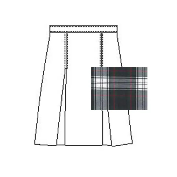 A+ Uniforms - Girls' Model 34 Polyester Plaid Skirt - A+ Uniforms - Girls' Model 34 Polyester Plaid Skirt - Image 5 of 19