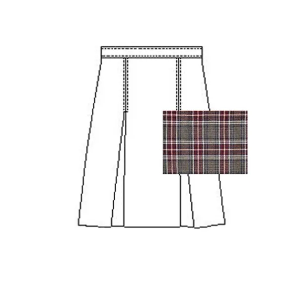 A+ Uniforms - Girls' Model 34 Polyester Plaid Skirt - A+ Uniforms - Girls' Model 34 Polyester Plaid Skirt - Image 9 of 19