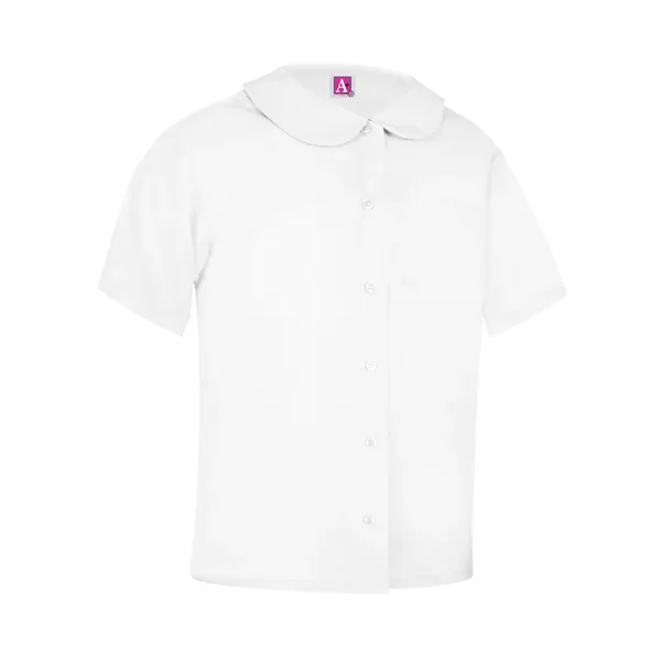 A+ Uniforms Woven Shirts - Girls' Peter Pan Short Sleeve ... - A+ Uniforms Woven Shirts - Girls' Peter Pan Short Sleeve ... - Image 1 of 1