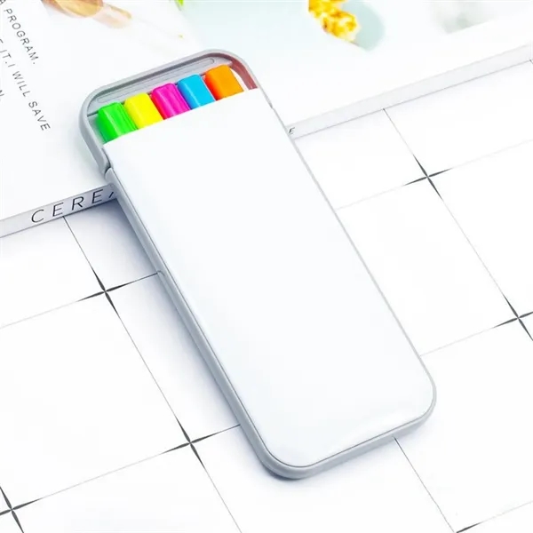5-in-1 Highlighter Set in a Case - 5-in-1 Highlighter Set in a Case - Image 2 of 2