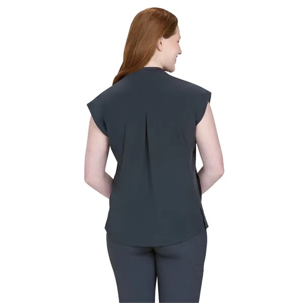 Basics - Women's Two-Pocket Round Neck Scrub Top - Basics - Women's Two-Pocket Round Neck Scrub Top - Image 2 of 11