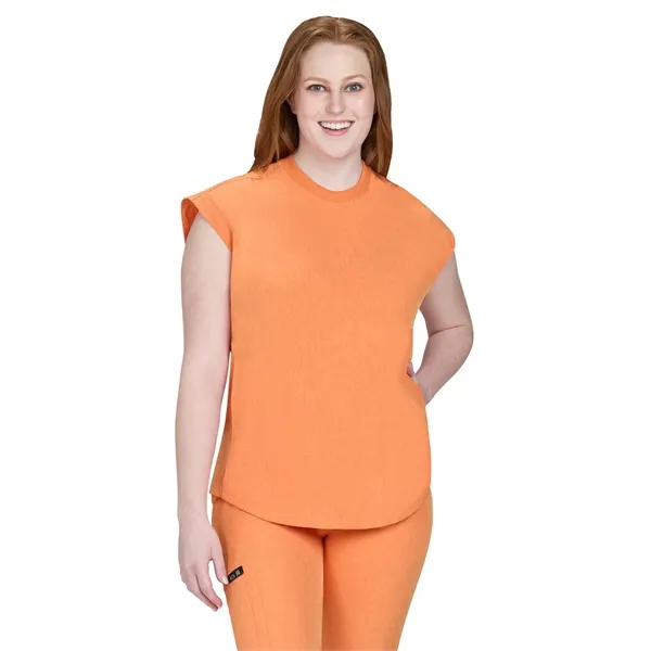 Basics - Women's Two-Pocket Round Neck Scrub Top - Basics - Women's Two-Pocket Round Neck Scrub Top - Image 5 of 11