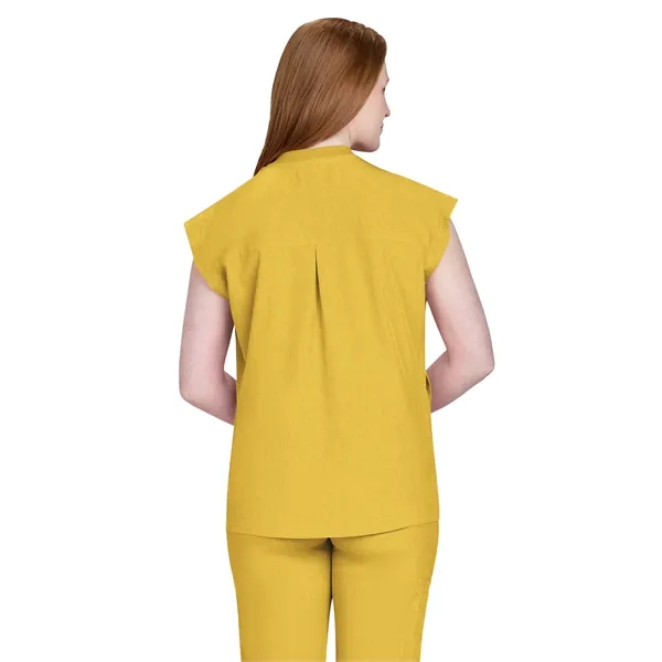 Basics - Women's Two-Pocket Round Neck Scrub Top - Basics - Women's Two-Pocket Round Neck Scrub Top - Image 6 of 11