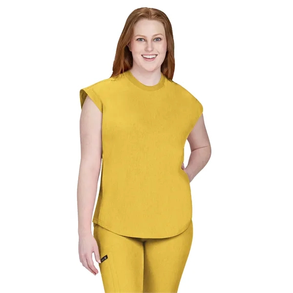 Basics - Women's Two-Pocket Round Neck Scrub Top - Basics - Women's Two-Pocket Round Neck Scrub Top - Image 7 of 11