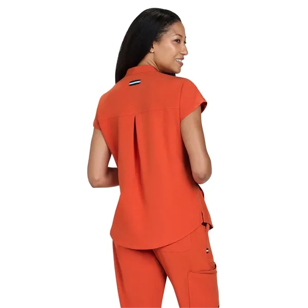 koi - Next Gen - Womens Two-Pocket Button Closure Scrub Top - koi - Next Gen - Womens Two-Pocket Button Closure Scrub Top - Image 2 of 7