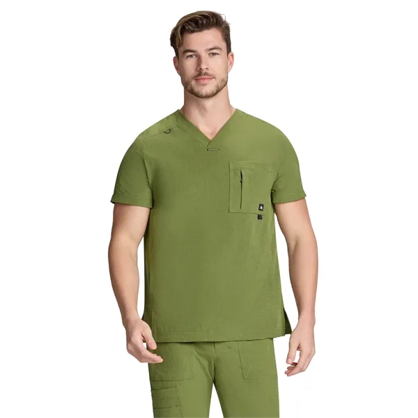 koi - Solis - Men's Four-Pocket V-Neck Caldwell Scrub Top - koi - Solis - Men's Four-Pocket V-Neck Caldwell Scrub Top - Image 5 of 9