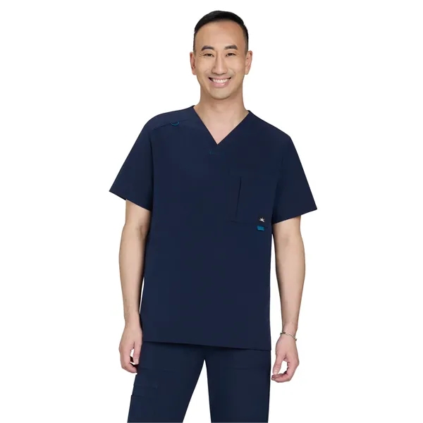 koi - Solis - Men's Four-Pocket V-Neck Caldwell Scrub Top - koi - Solis - Men's Four-Pocket V-Neck Caldwell Scrub Top - Image 7 of 9
