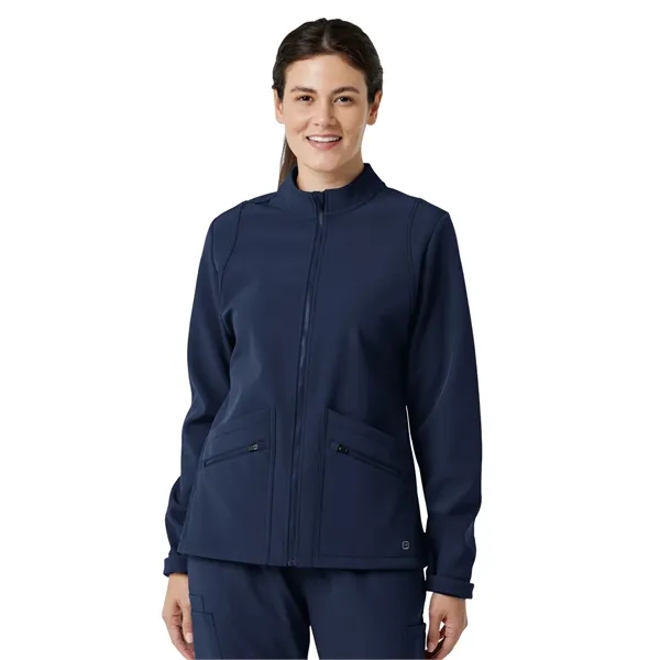 Wink- Layers - Women's Four-Pocket Soft Shell Scrub Jacket - Wink- Layers - Women's Four-Pocket Soft Shell Scrub Jacket - Image 1 of 2