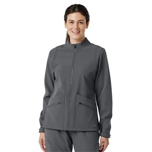 Wink- Layers - Women's Four-Pocket Soft Shell Scrub Jacket - Wink- Layers - Women's Four-Pocket Soft Shell Scrub Jacket - Image 2 of 2
