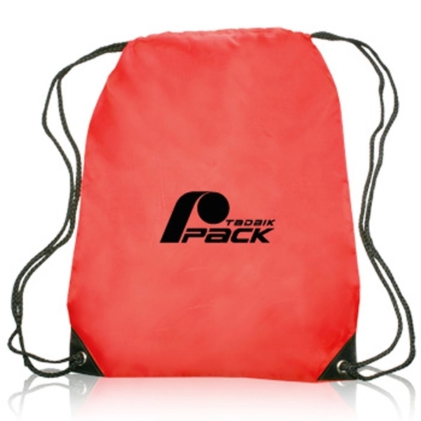 Quick Ship Drawstring Backpack w/ Reinforced Corners 14"x18" - Quick Ship Drawstring Backpack w/ Reinforced Corners 14"x18" - Image 3 of 28