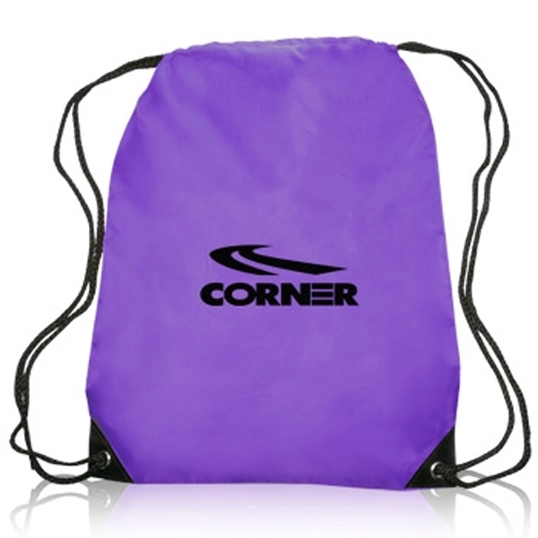 Quick Ship Drawstring Backpack w/ Reinforced Corners 14"x18" - Quick Ship Drawstring Backpack w/ Reinforced Corners 14"x18" - Image 5 of 28