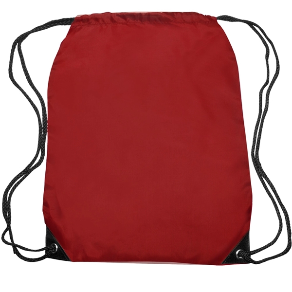 Quick Ship Drawstring Backpack w/ Reinforced Corners 14"x18" - Quick Ship Drawstring Backpack w/ Reinforced Corners 14"x18" - Image 12 of 28
