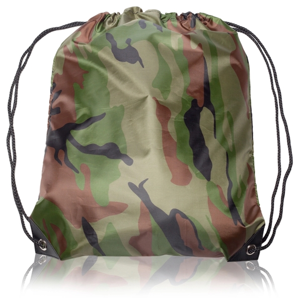 Quick Ship Drawstring Backpack w/ Reinforced Corners 14"x18" - Quick Ship Drawstring Backpack w/ Reinforced Corners 14"x18" - Image 13 of 28