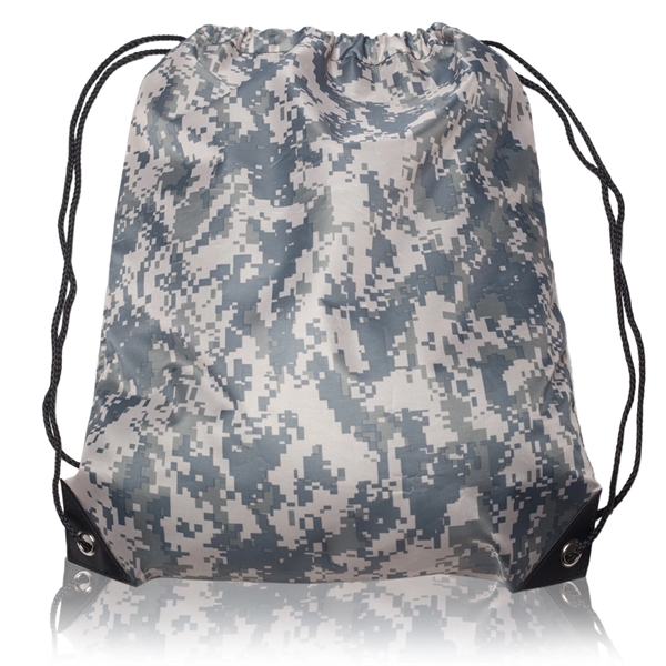 Quick Ship Drawstring Backpack w/ Reinforced Corners 14"x18" - Quick Ship Drawstring Backpack w/ Reinforced Corners 14"x18" - Image 14 of 28