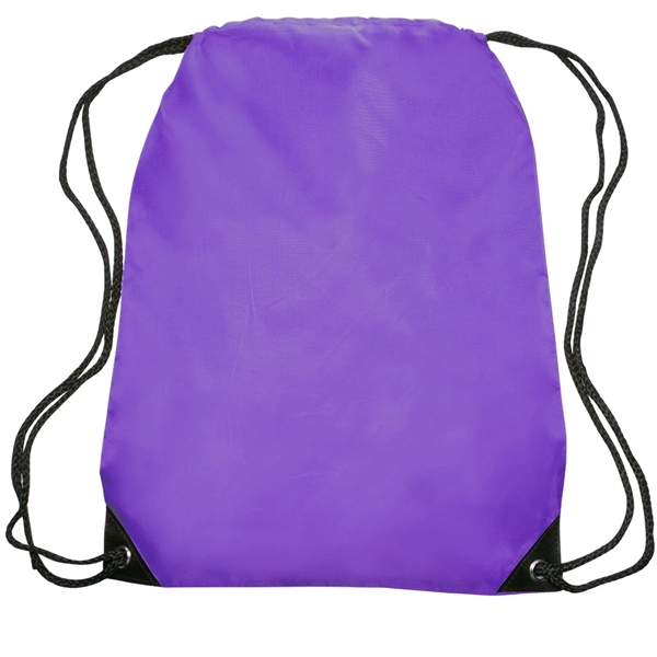 Quick Ship Drawstring Backpack w/ Reinforced Corners 14"x18" - Quick Ship Drawstring Backpack w/ Reinforced Corners 14"x18" - Image 22 of 28