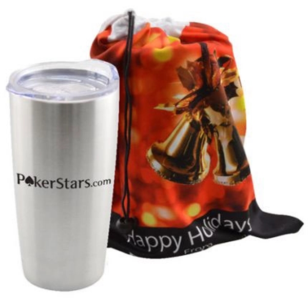 20 oz Stainless Steel Vacuum Tumbler with Gift Bag - 20 oz Stainless Steel Vacuum Tumbler with Gift Bag - Image 0 of 1