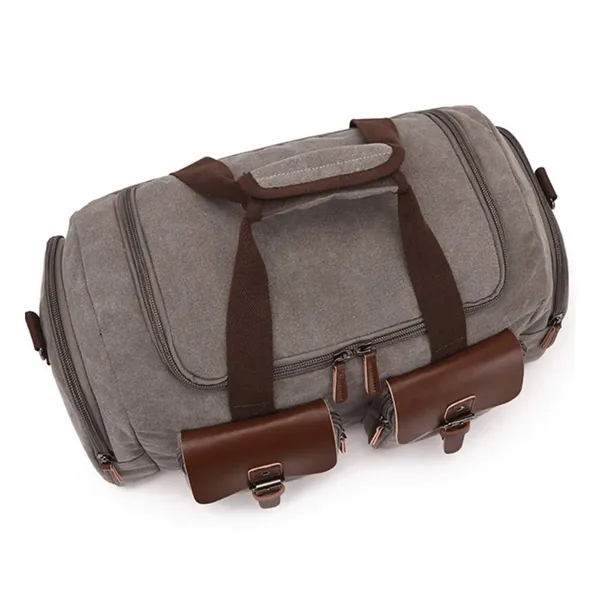 Large-capacity Wear-resistant Canvas Travel Bag - Large-capacity Wear-resistant Canvas Travel Bag - Image 2 of 11