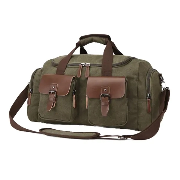 Large-capacity Wear-resistant Canvas Travel Bag - Large-capacity Wear-resistant Canvas Travel Bag - Image 10 of 11