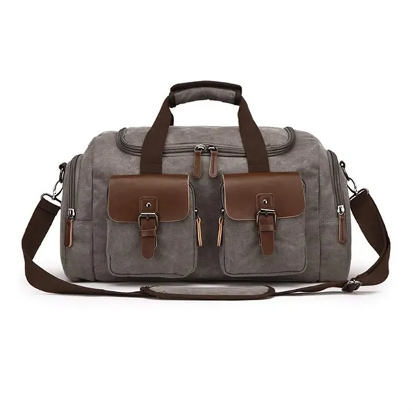 Large-capacity Wear-resistant Canvas Travel Bag - Large-capacity Wear-resistant Canvas Travel Bag - Image 11 of 11