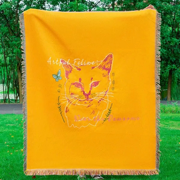 Multi-function decorative sofa bed  tapestry shawl blanket - Multi-function decorative sofa bed  tapestry shawl blanket - Image 3 of 4