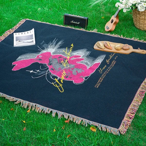 Multi-function decorative sofa bed  tapestry shawl blanket - Multi-function decorative sofa bed  tapestry shawl blanket - Image 4 of 4