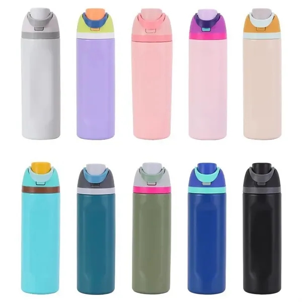 Vacuum Insulated Stainless Steel Water Bottle with Spout - Vacuum Insulated Stainless Steel Water Bottle with Spout - Image 0 of 9