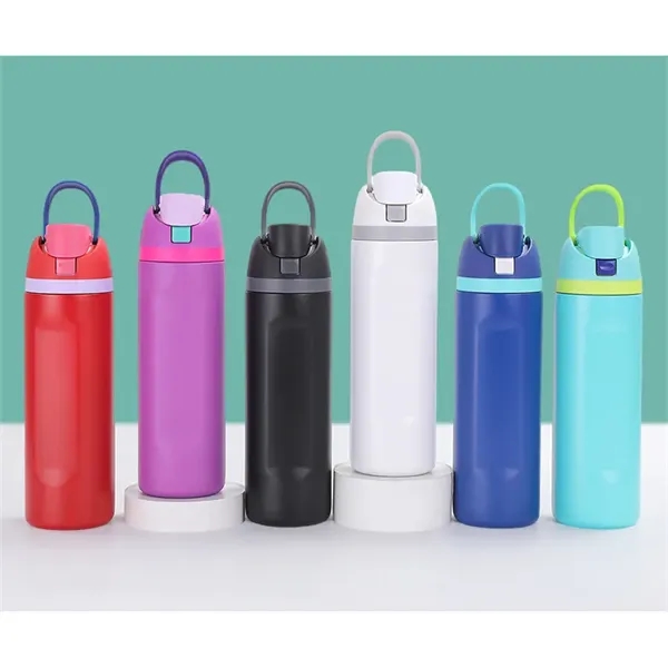 Vacuum Insulated Stainless Steel Water Bottle with Spout - Vacuum Insulated Stainless Steel Water Bottle with Spout - Image 7 of 9