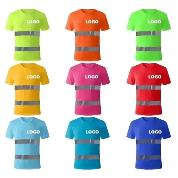 Round Neck Reflective Safe T-shirt - Round Neck Reflective Safe T-shirt - Image 1 of 6
