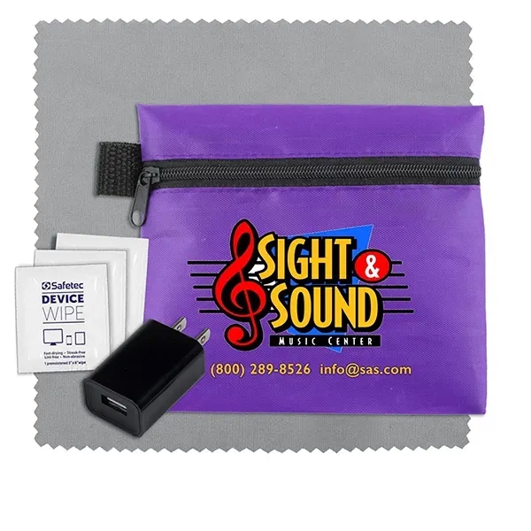 Tech Home and Travel Kit w/ Cleaning Cloth / Wall Charger - Tech Home and Travel Kit w/ Cleaning Cloth / Wall Charger - Image 12 of 21