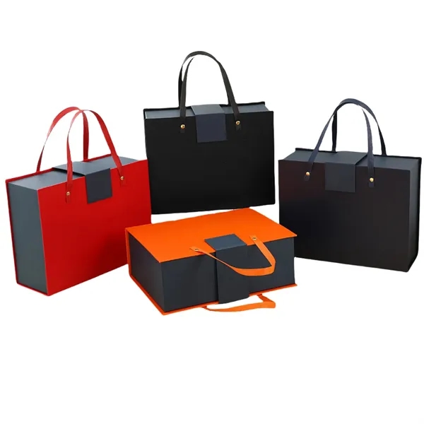 Premium Gift Box With Handles - Premium Gift Box With Handles - Image 1 of 2