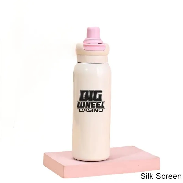 22 oz LABUBU Cartoon Insulated Dual-Drink Bottle with Straw - 22 oz LABUBU Cartoon Insulated Dual-Drink Bottle with Straw - Image 4 of 32