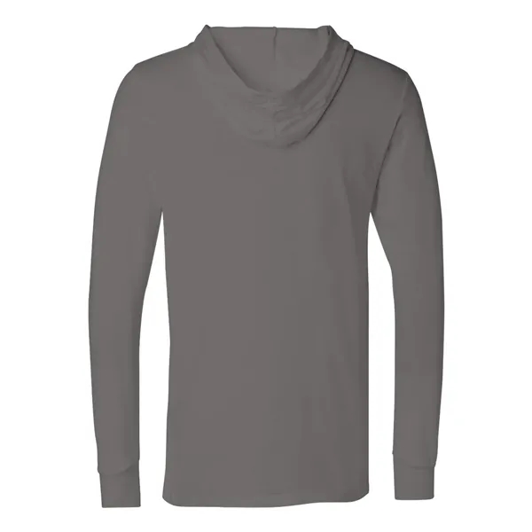 BELLA + CANVAS Unisex Jersey Hooded Long Sleeve Tee - BELLA + CANVAS Unisex Jersey Hooded Long Sleeve Tee - Image 3 of 30