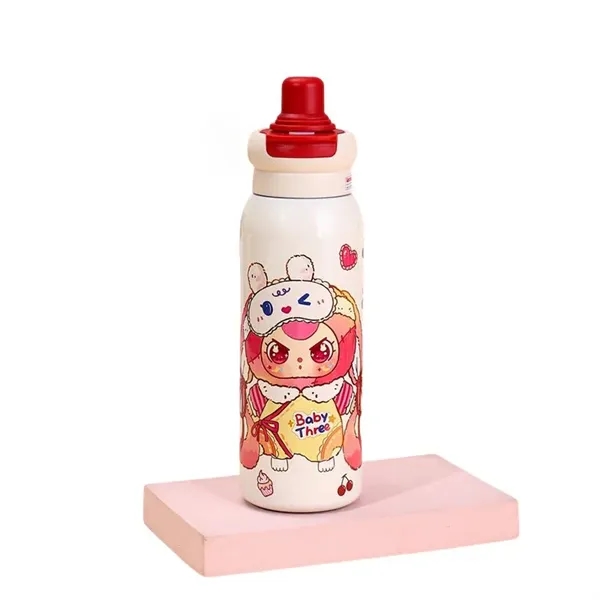 22 oz LABUBU Cartoon Insulated Dual-Drink Bottle with Straw - 22 oz LABUBU Cartoon Insulated Dual-Drink Bottle with Straw - Image 13 of 32