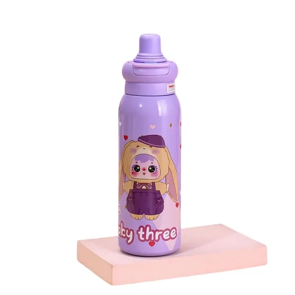 22 oz LABUBU Cartoon Insulated Dual-Drink Bottle with Straw - 22 oz LABUBU Cartoon Insulated Dual-Drink Bottle with Straw - Image 15 of 32