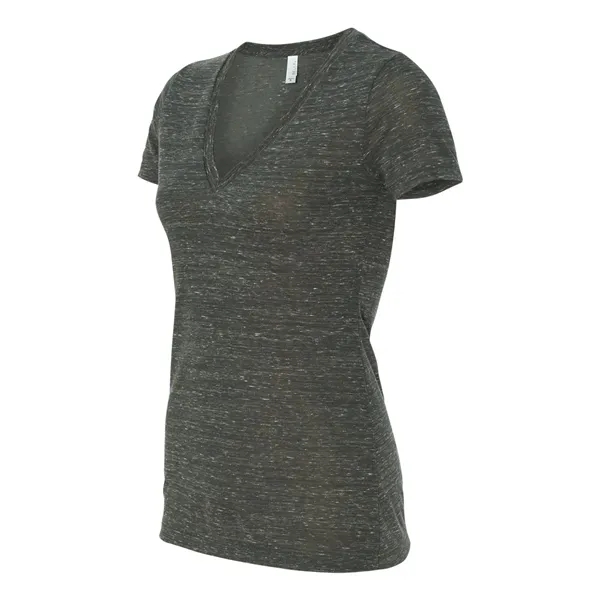 BELLA + CANVAS Women's Jersey Deep V-Neck Tee - BELLA + CANVAS Women's Jersey Deep V-Neck Tee - Image 9 of 39
