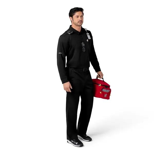 Rugged Flex RSCU Men's Heavyweight Long Sleeve Polo Scrub - Rugged Flex RSCU Men's Heavyweight Long Sleeve Polo Scrub - Image 1 of 8
