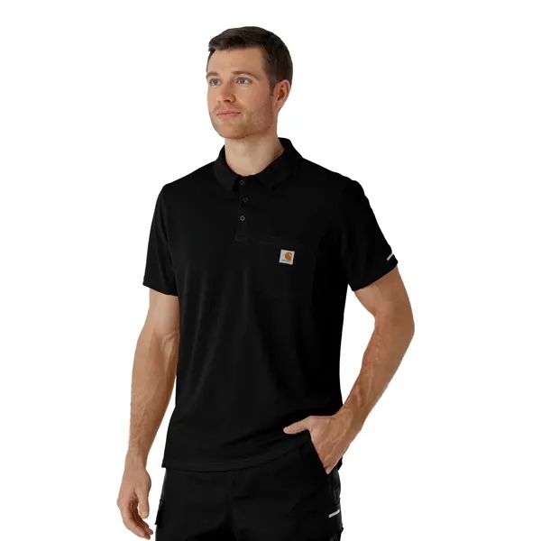 Rugged Flex RSCU Men's Lightweight Short Sleeve Polo Scrub - Rugged Flex RSCU Men's Lightweight Short Sleeve Polo Scrub - Image 2 of 12