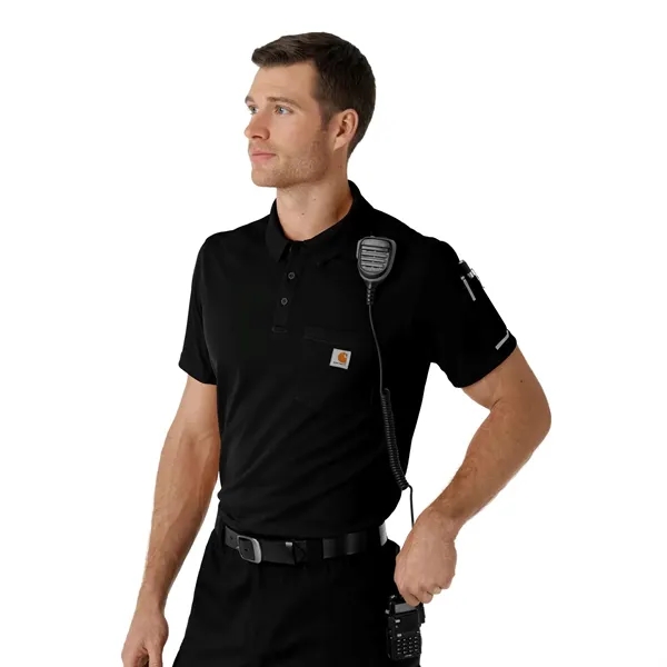 Rugged Flex RSCU Men's Lightweight Short Sleeve Polo Scrub - Rugged Flex RSCU Men's Lightweight Short Sleeve Polo Scrub - Image 4 of 12