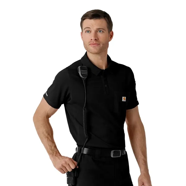 Rugged Flex RSCU Men's Lightweight Short Sleeve Polo Scrub - Rugged Flex RSCU Men's Lightweight Short Sleeve Polo Scrub - Image 5 of 12