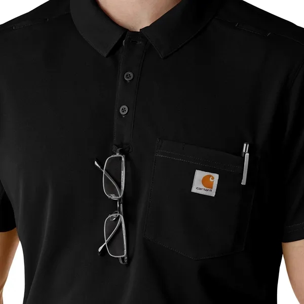 Rugged Flex RSCU Men's Lightweight Short Sleeve Polo Scrub - Rugged Flex RSCU Men's Lightweight Short Sleeve Polo Scrub - Image 7 of 12